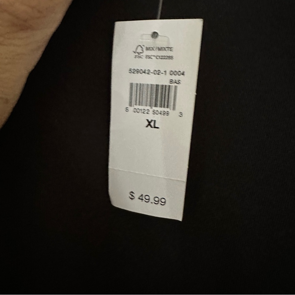 Gap Basic Crew Neck Oversized Sweatshirt Black NW… - image 5